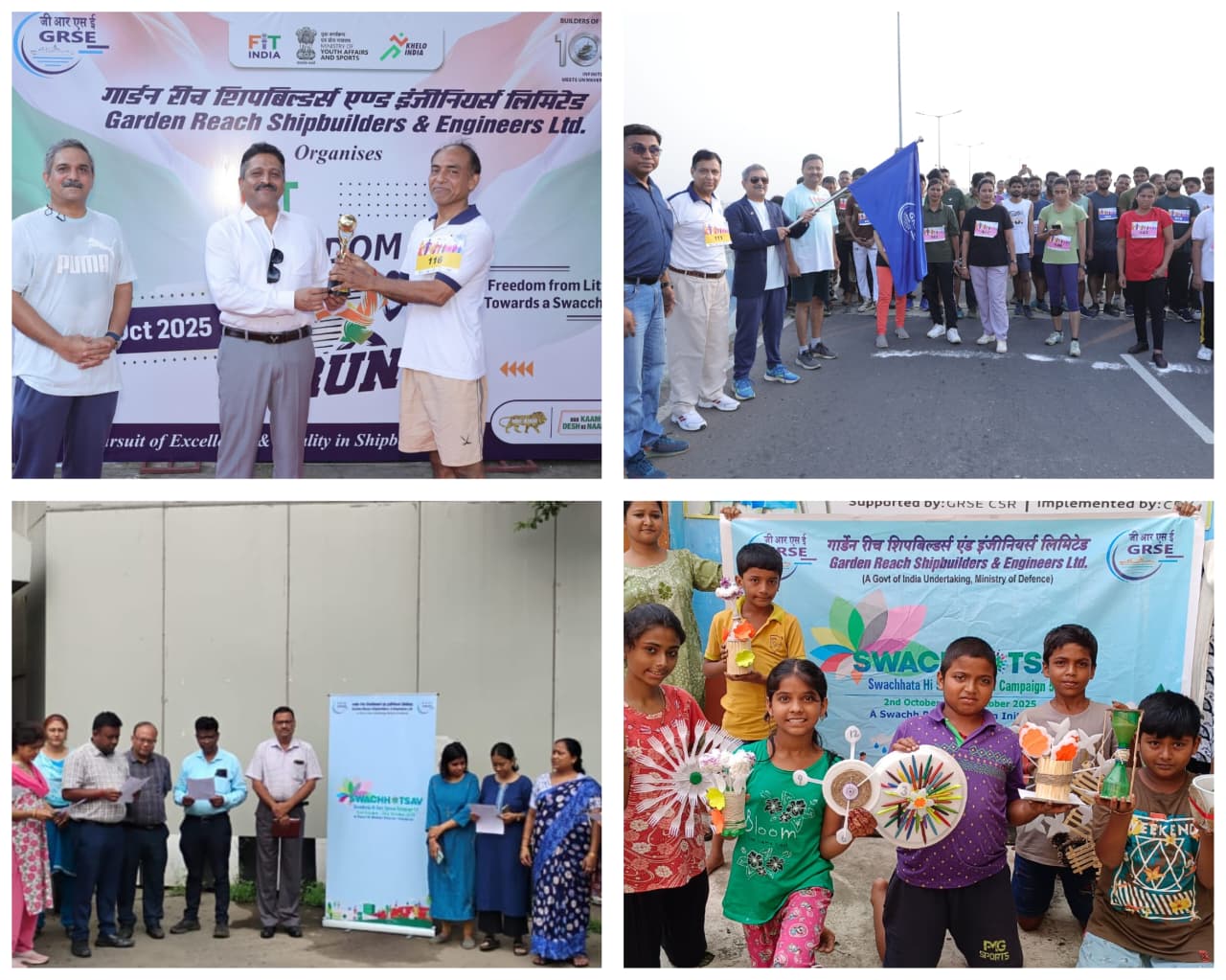 GRSE Champions ‘Swachhata Hi Seva 2025 & Special Campaign 5.0’ with Month-Long Cleanliness and Community Welfare Initiatives 